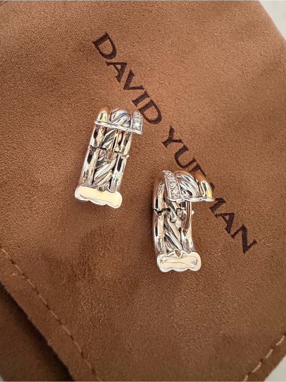 DAVID YURMAN MERCER HUGGIE HOOP EARRINGS - Picture 7 of 13